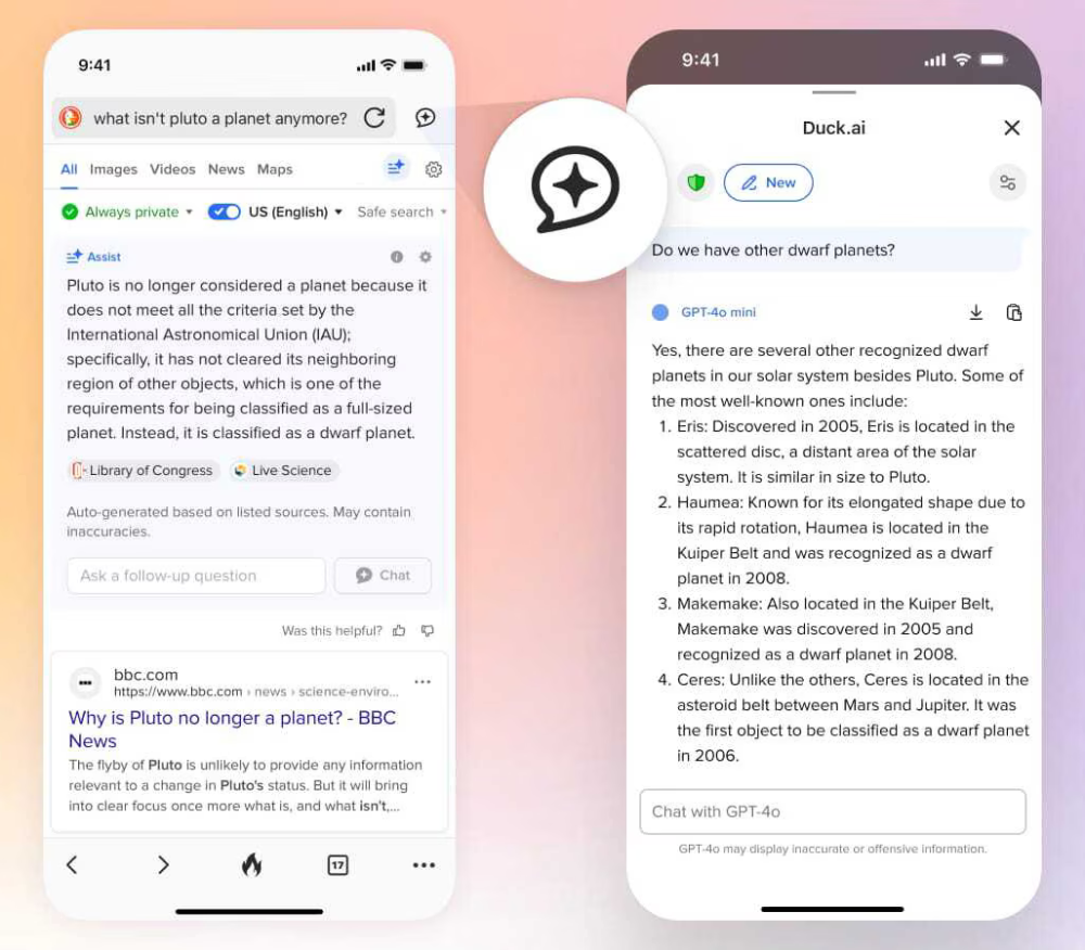 プライベートなCHATGPT利用のヒント:DUCKDUCKGOがユーザーデータ保護のためにDUCK.AIをローンチ